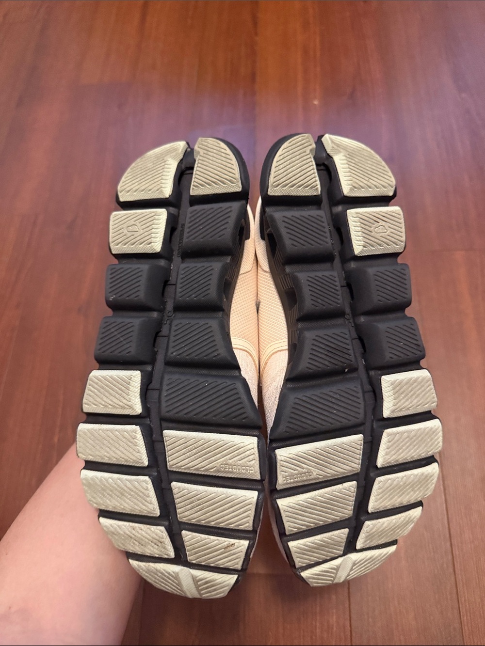 On Cloud X Running Shoes in Light Pink with Black Accents - Picture 3 of 3